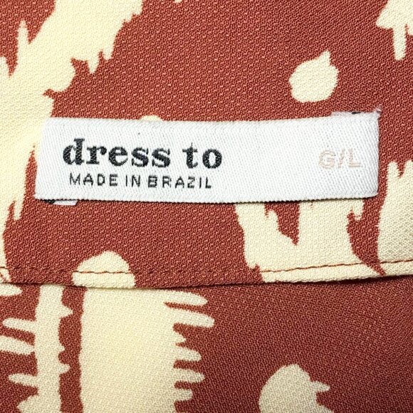 DRESS TO Cropped Crepe Skirt in Bahia Print - Picture 12 of 12